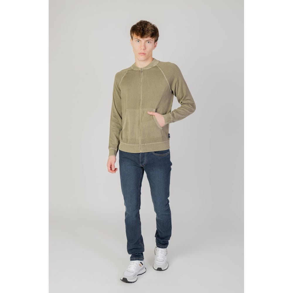 Liu Jo Green Cotton Long Sleeve Jersey T-Shirt