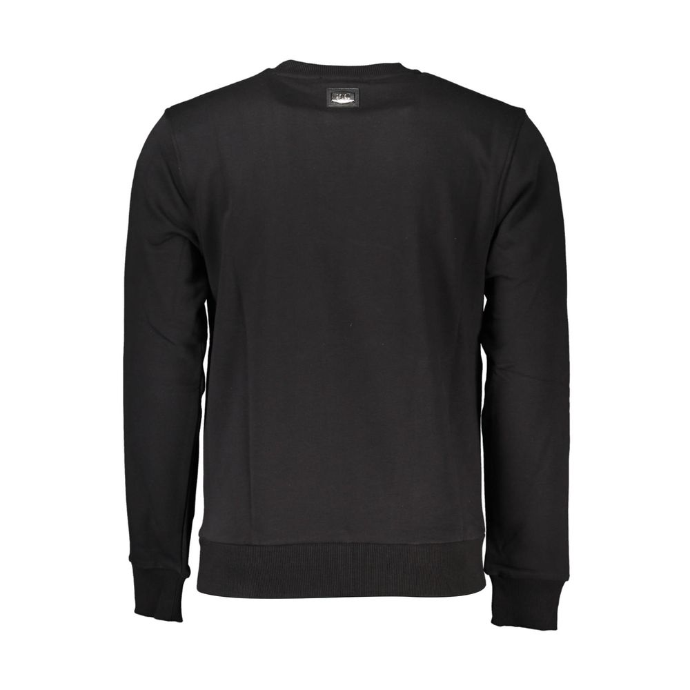 Cavalli Class Men's Cotton Polyester Sweatshirt Sweater - Black