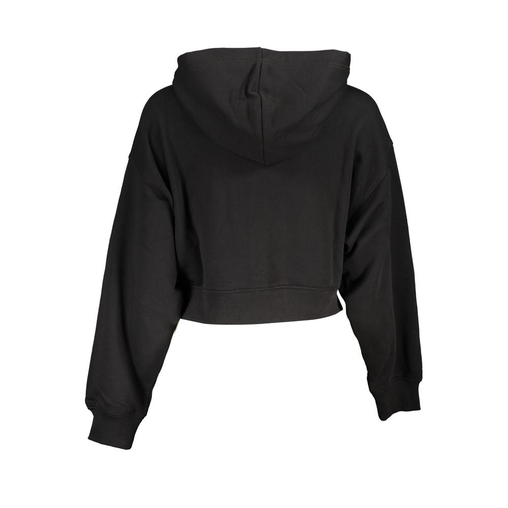 Calvin Klein Women's Cotton Hooded Sweatshirt Sweater - Black