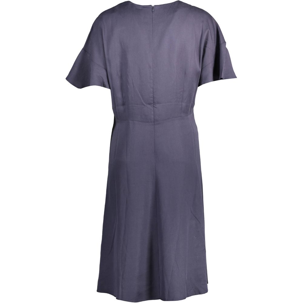 Gant Blue Lyocell High Waist Dress