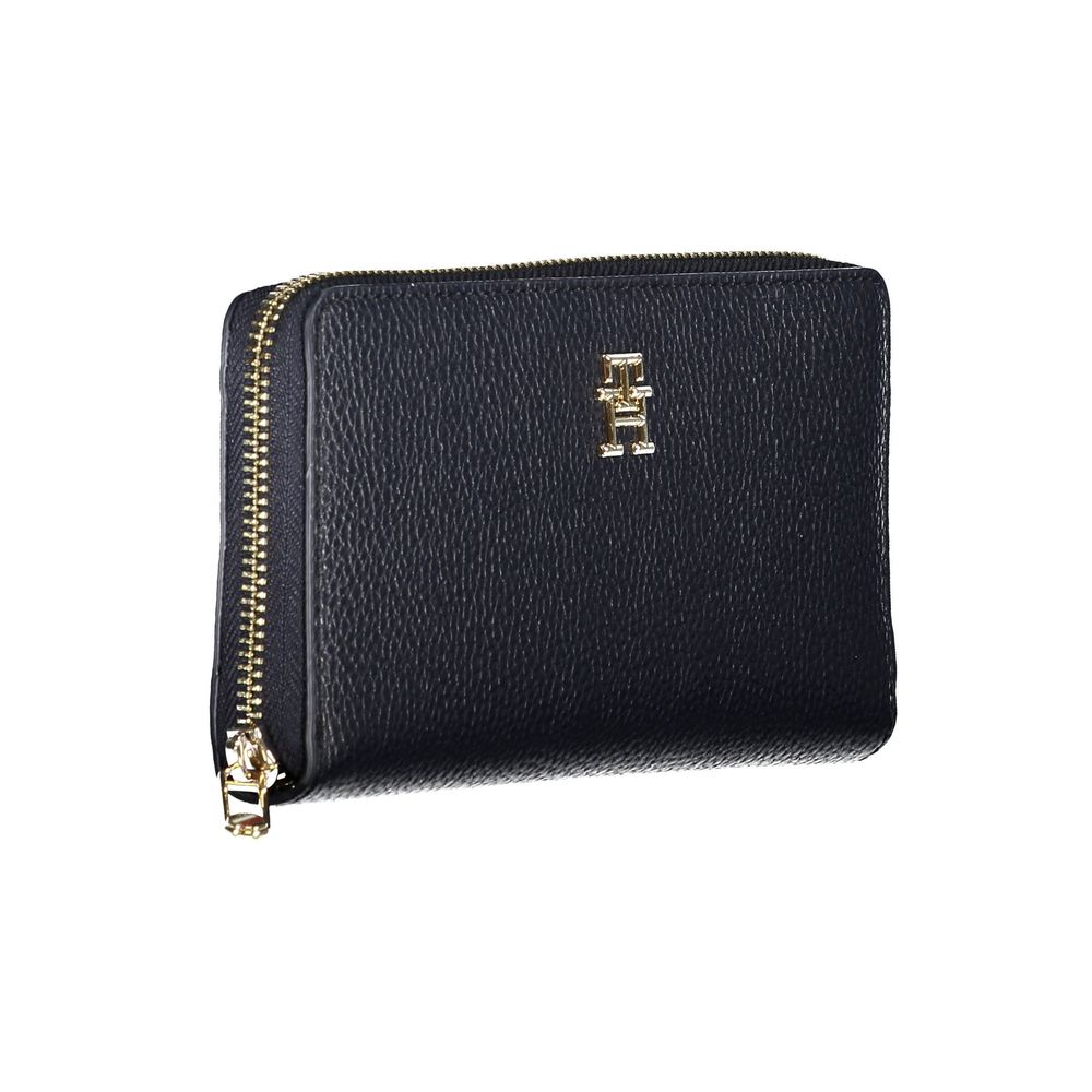 Tommy Hilfiger Blue Polyethylene Leather Effect Women Wallet