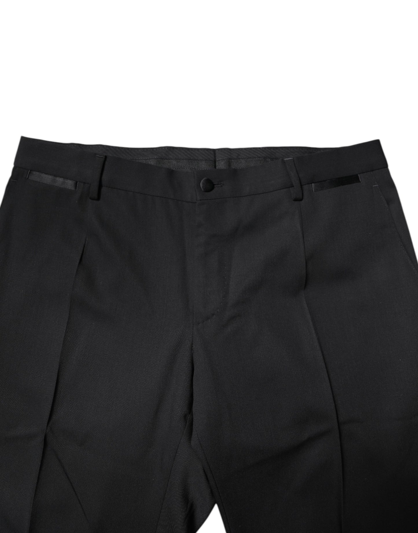 Dolce & Gabbana Black Wool Single Breasted 2 Piece Suit
