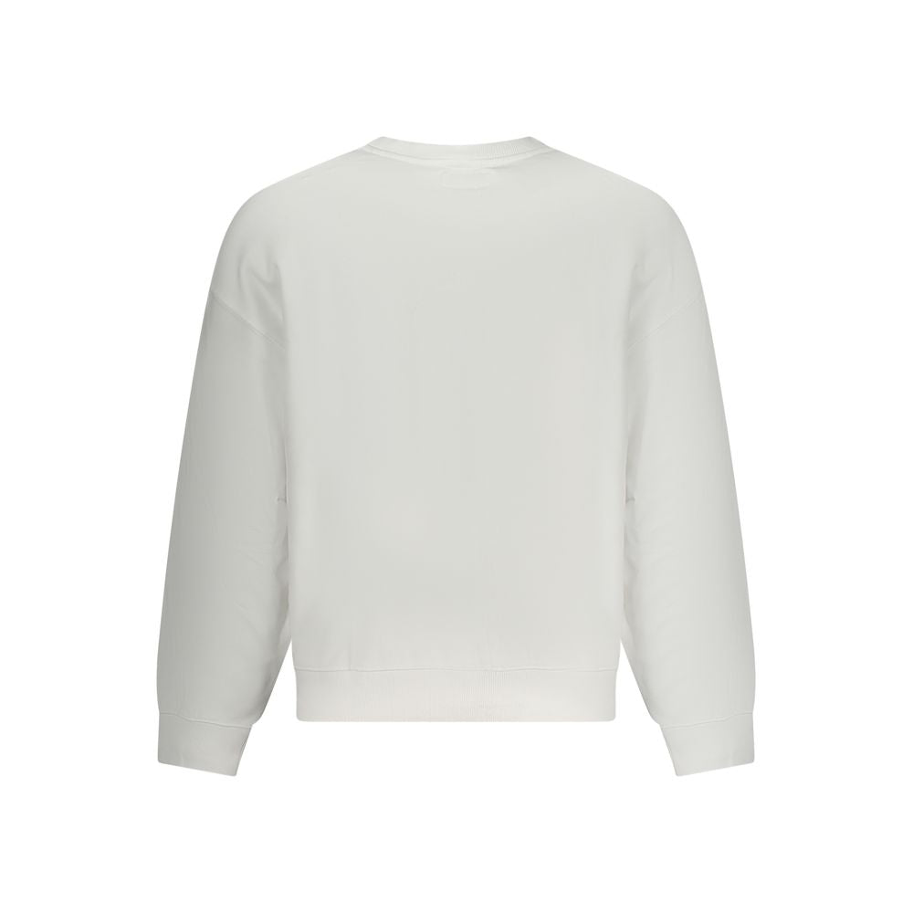 Sweatshirt by Guess Jeans for men in cotton white features an exquisite silhouette, showcasing and details for a exquisite look.