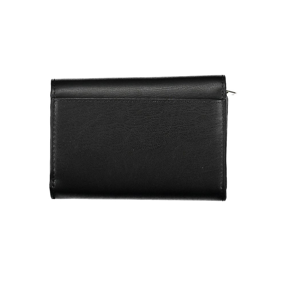 Tommy Hilfiger Black Polyethylene Leather Effect Women Wallet