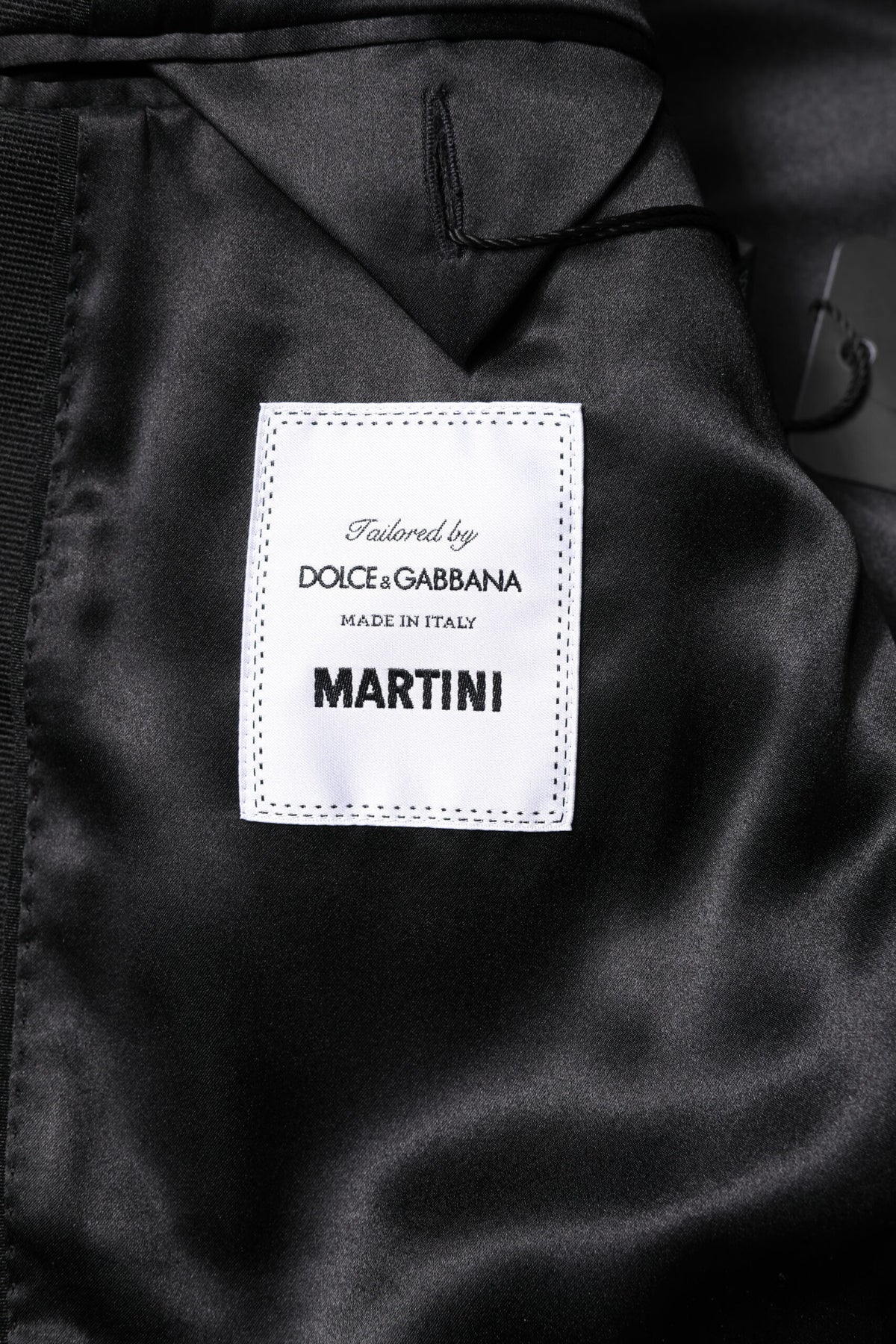Dolce & Gabbana Men's Slim Silk Polyester & Viscose Pant Suit - Black Gray Jacquard