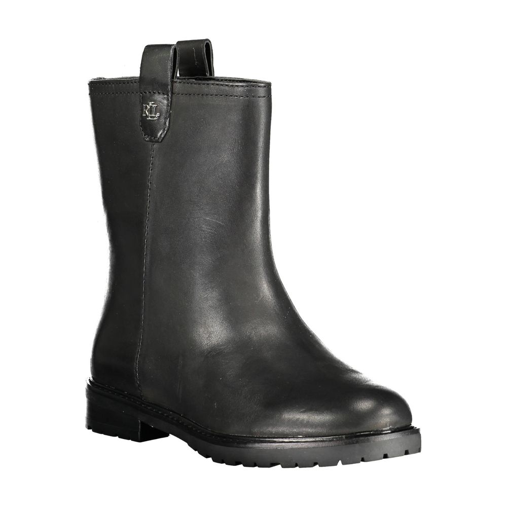 Boots by Ralph Lauren for women in polyester polyethylene leather black features an high-performance design from the Women's Polyester Polyethylene Leather Boots collection, highlighting a high-performance and for a refined look.