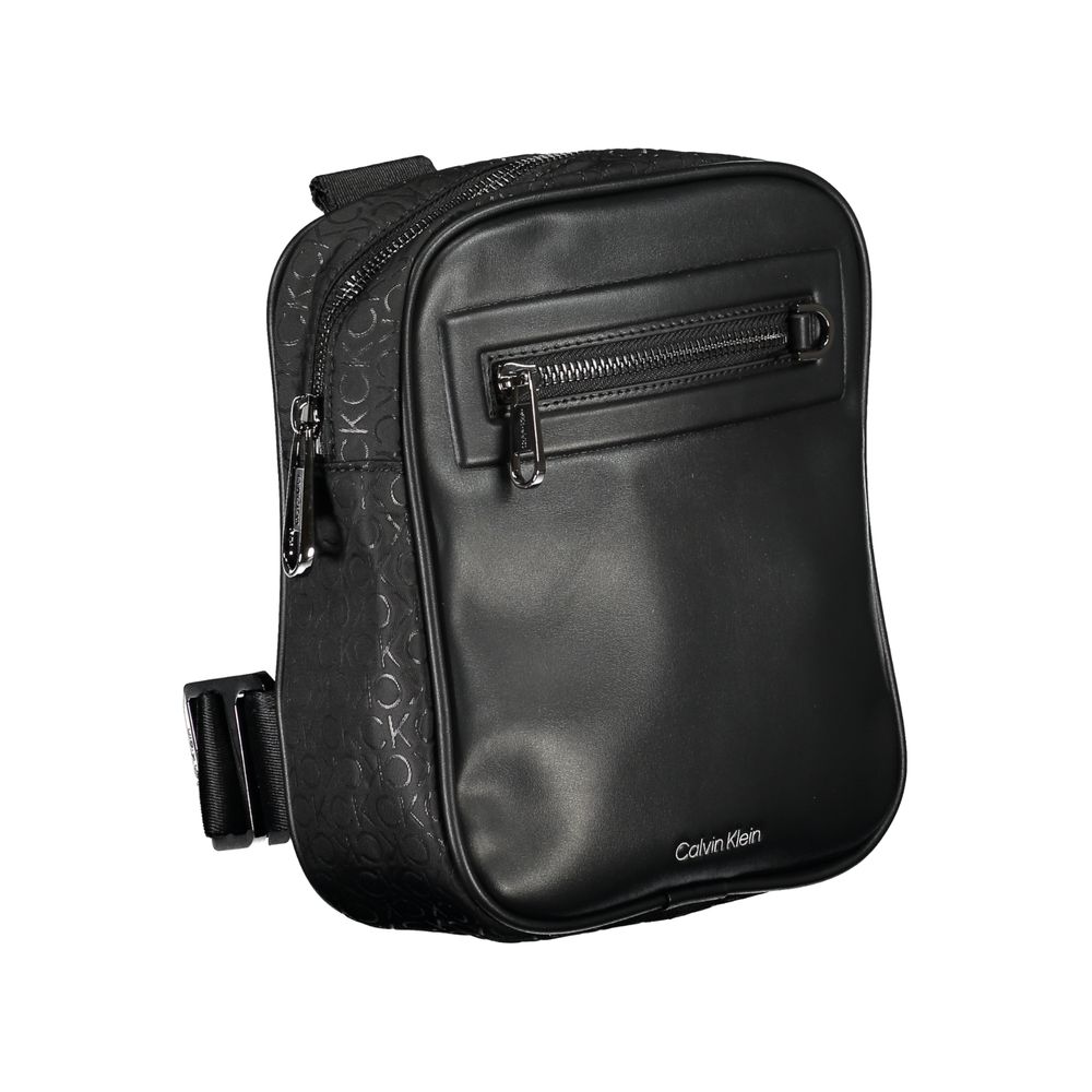 Shoulder Bag by Calvin Klein for men in polyester & polyethylene black features a effortless sophistication silhouette, secured by a with ample external-pockets & internal-pockets and versatile shoulder-strap & adjustable-strap for a effortless sophistication finish.