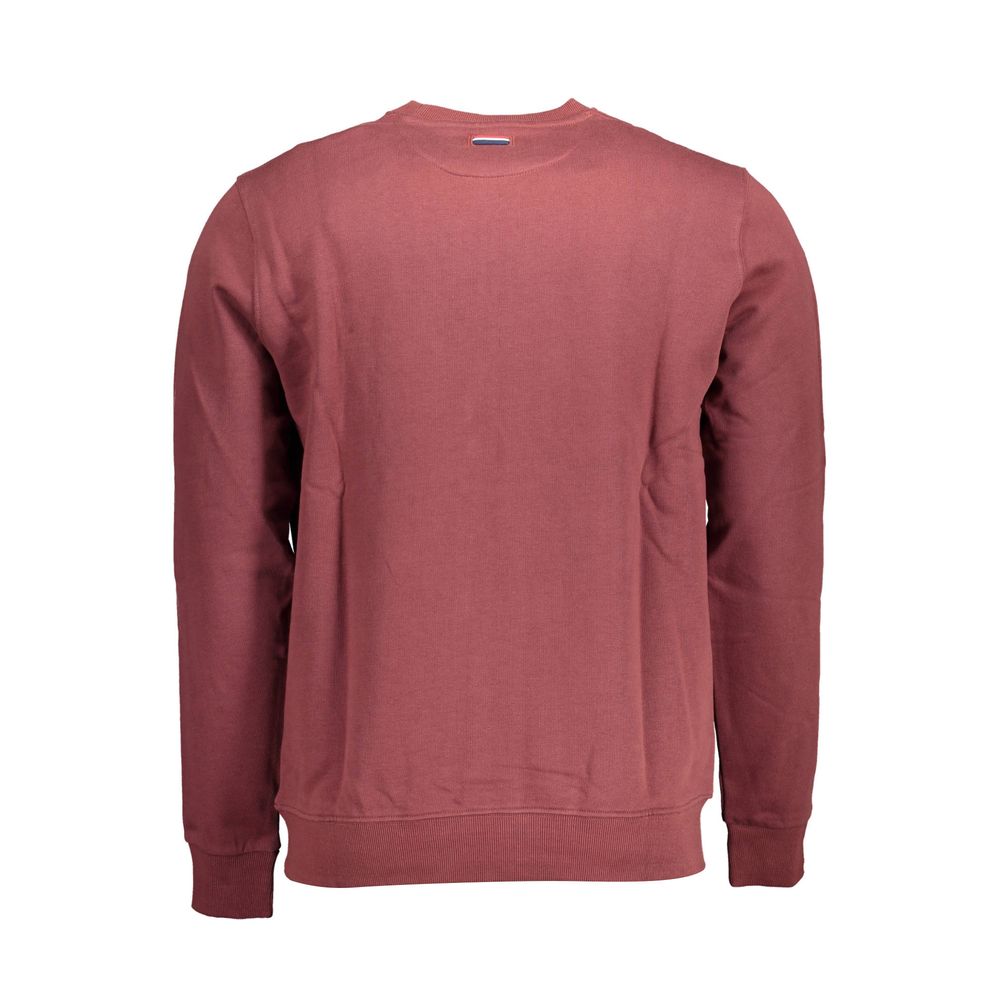 U.S. POLO ASSN. Men's Round Neck Cotton Sweatshirt Sweater - Purple