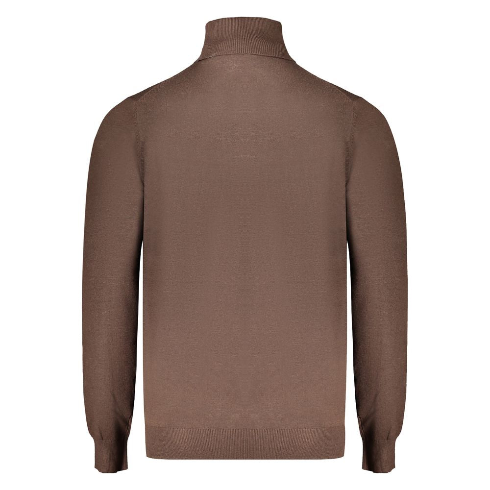 Sweater by Norway 1963 for men in polyester brown features an polished silhouette, showcasing refined and a sophisticated for a truly polished finish.
