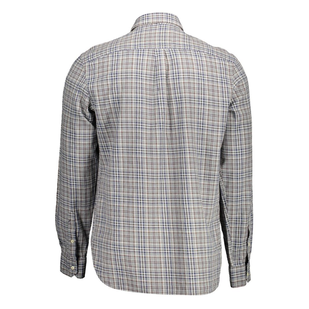 Polo Shirt by U.S. POLO ASSN. for men in cotton brown, gray & patterned showcases a enviable silhouette, featuring a refined and for a enviable finish.