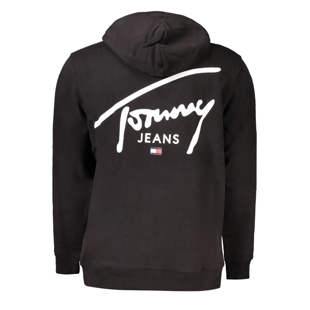 Hooded Sweatshirt Hoodie by Tommy Hilfiger for men in cotton black & print features an luminous silhouette, showcasing a sophisticated and for a truly luminous look.