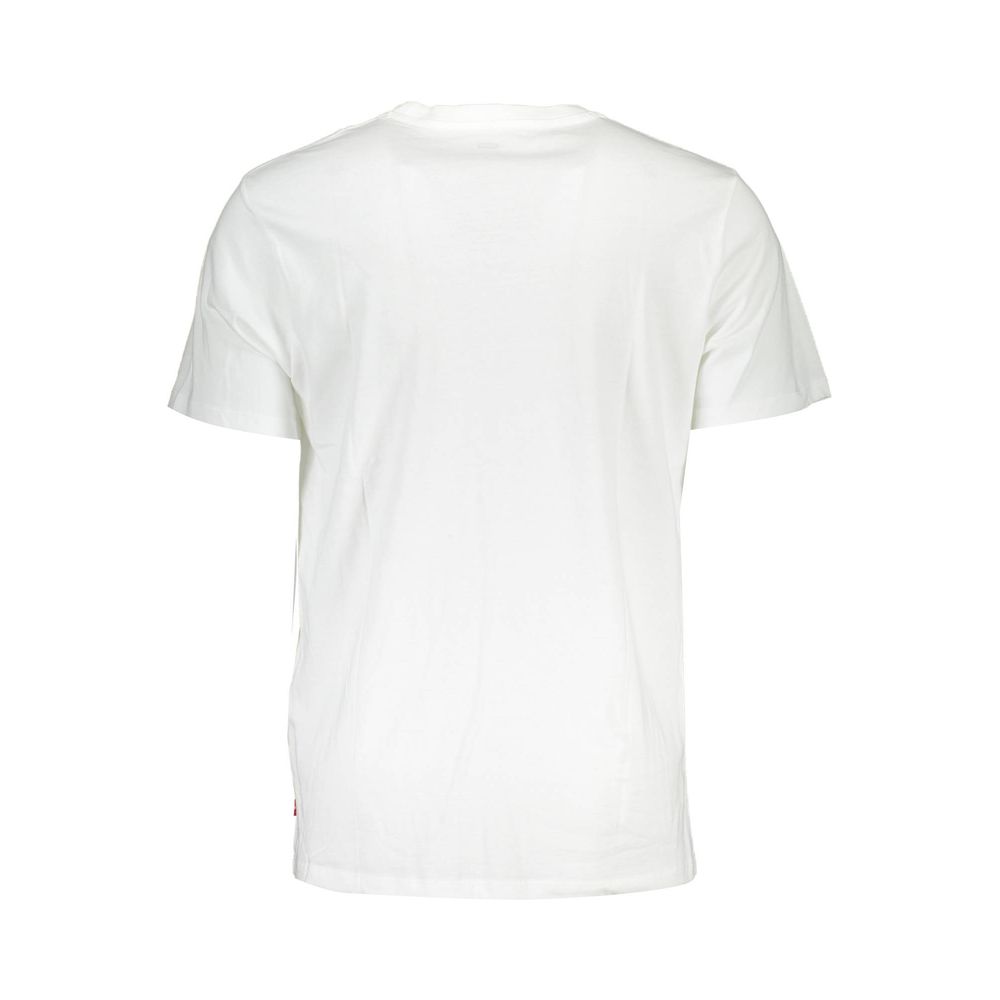 T-Shirt by Levi's for men in cotton white & print showcases a dramatic silhouette, elegantly detailed with a dramatic and for a truly dramatic finish.