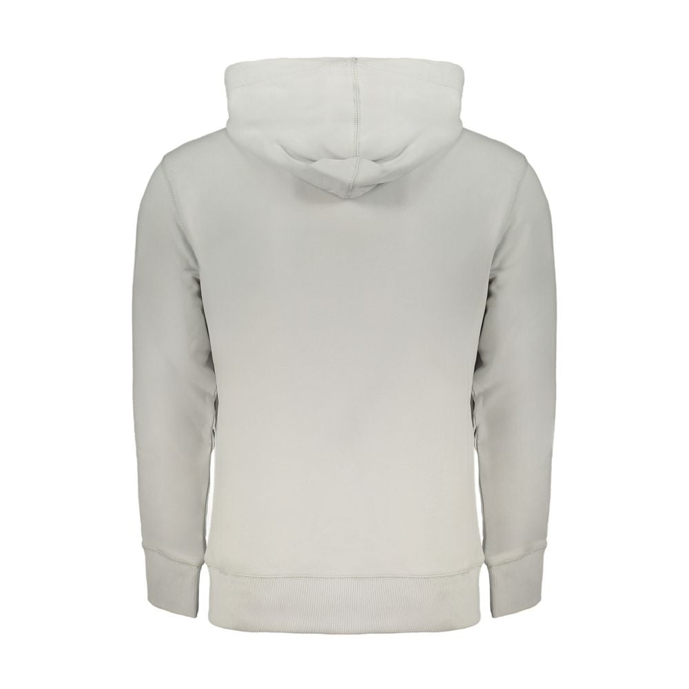 Hooded Sweatshirt Hoodie by Calvin Klein for men in cotton gray features an dramatic silhouette, showcasing a sophisticated and dramatic for a refined, modern aesthetic.
