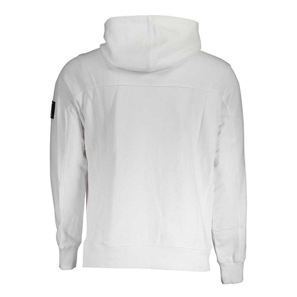 Hooded Sweatshirt Hoodie by Calvin Klein for men in cotton white features a edgy silhouette, detailed with a edgy and for a refined finish.