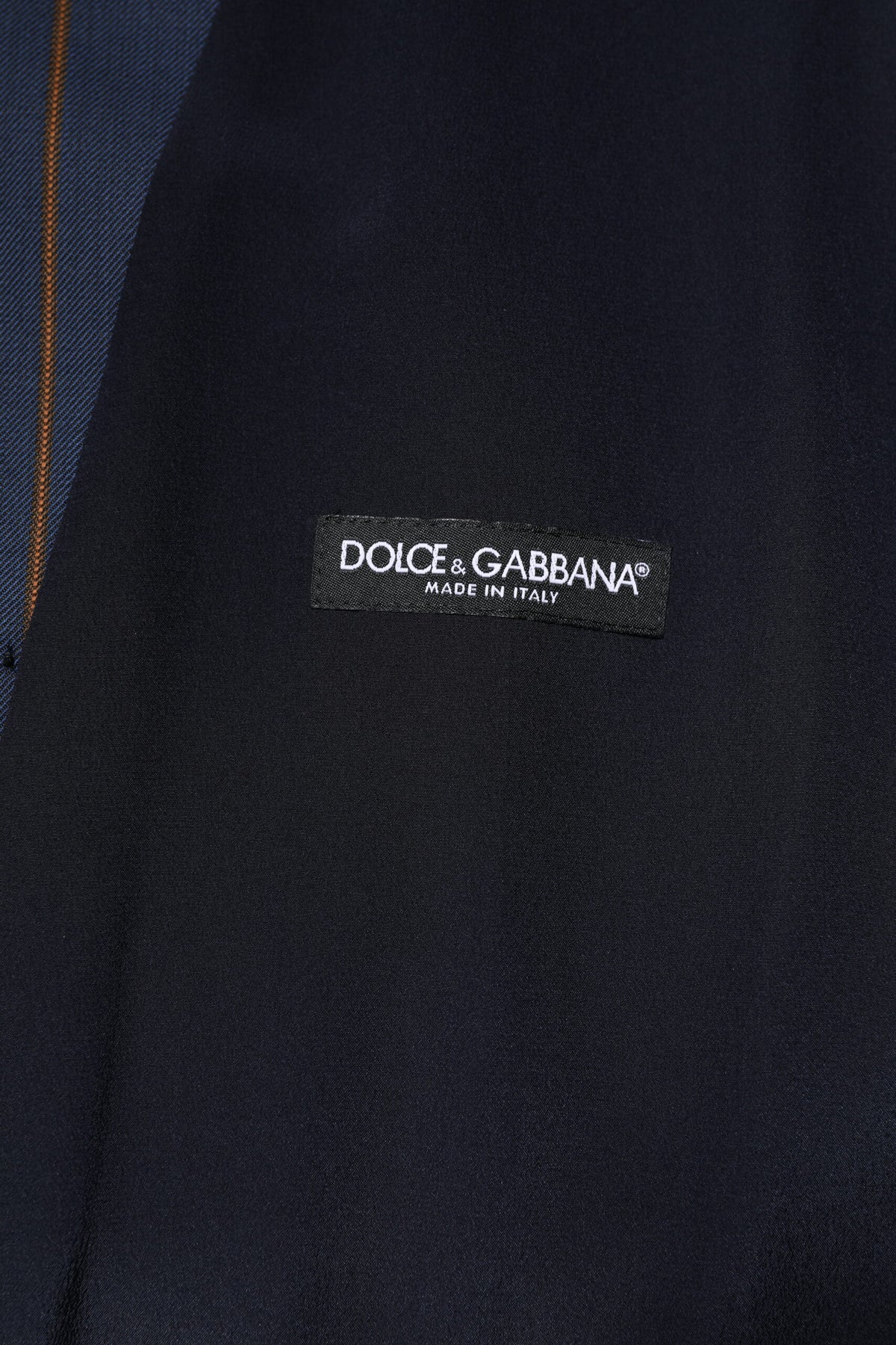 Dolce & Gabbana Men's Single Breasted Virgin Wool & Silk Vest - Blue Striped