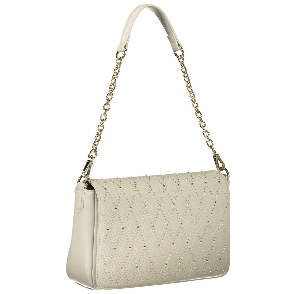 Valentino Bags White Faux Leather Shoulder Handbag