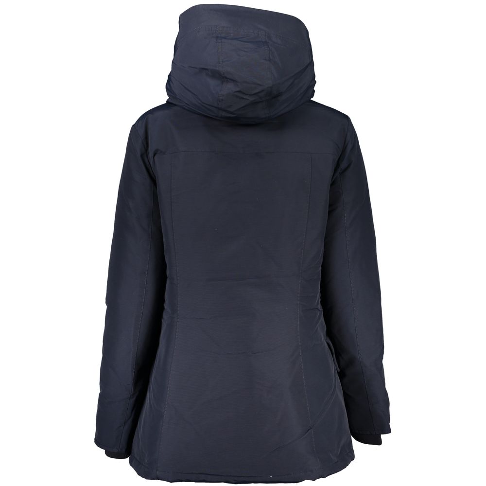 Woolrich Women's Cotton Hooded Jacket - Blue