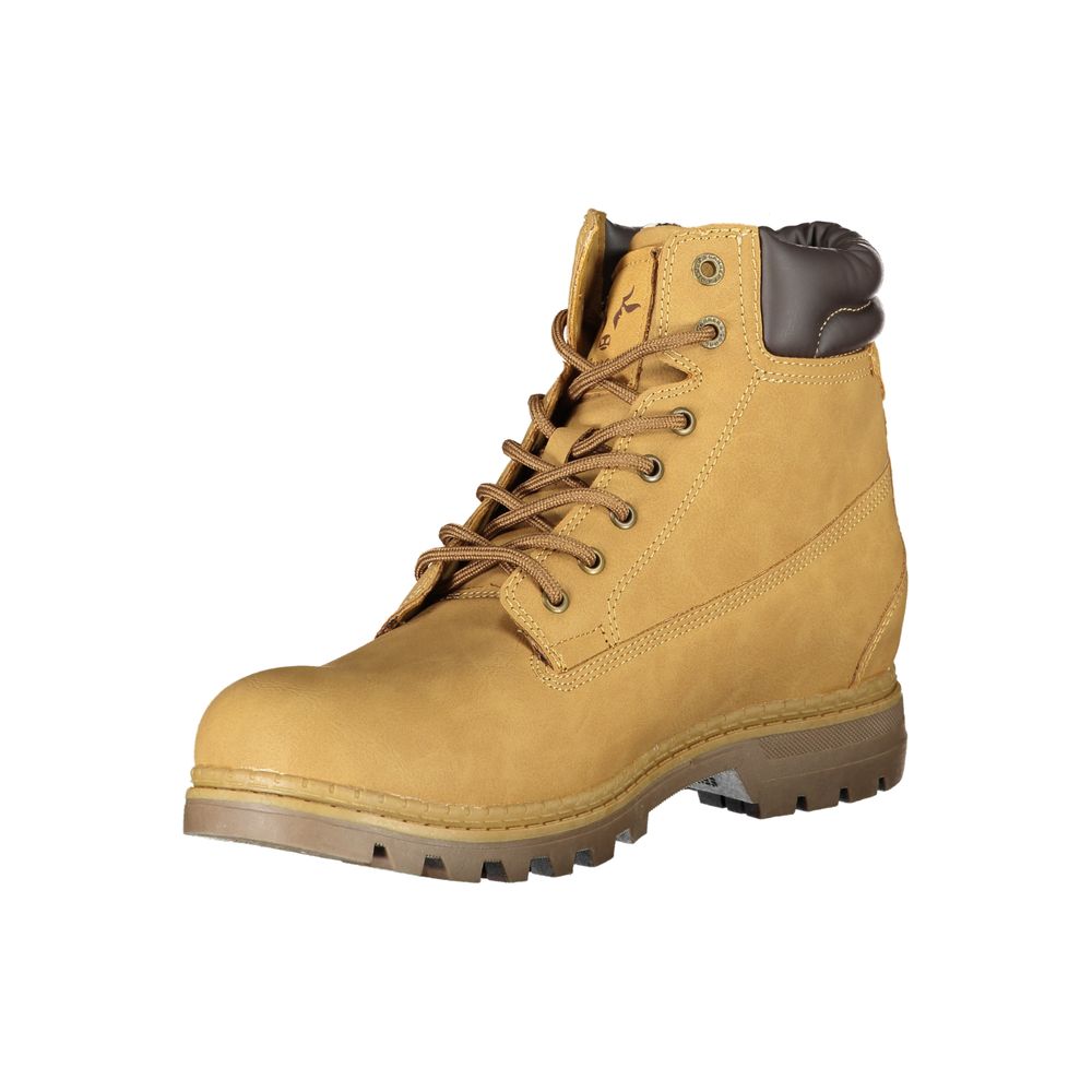 Carrera Men's Polyester & Polyethylene Lace-Up Boots - Yellow