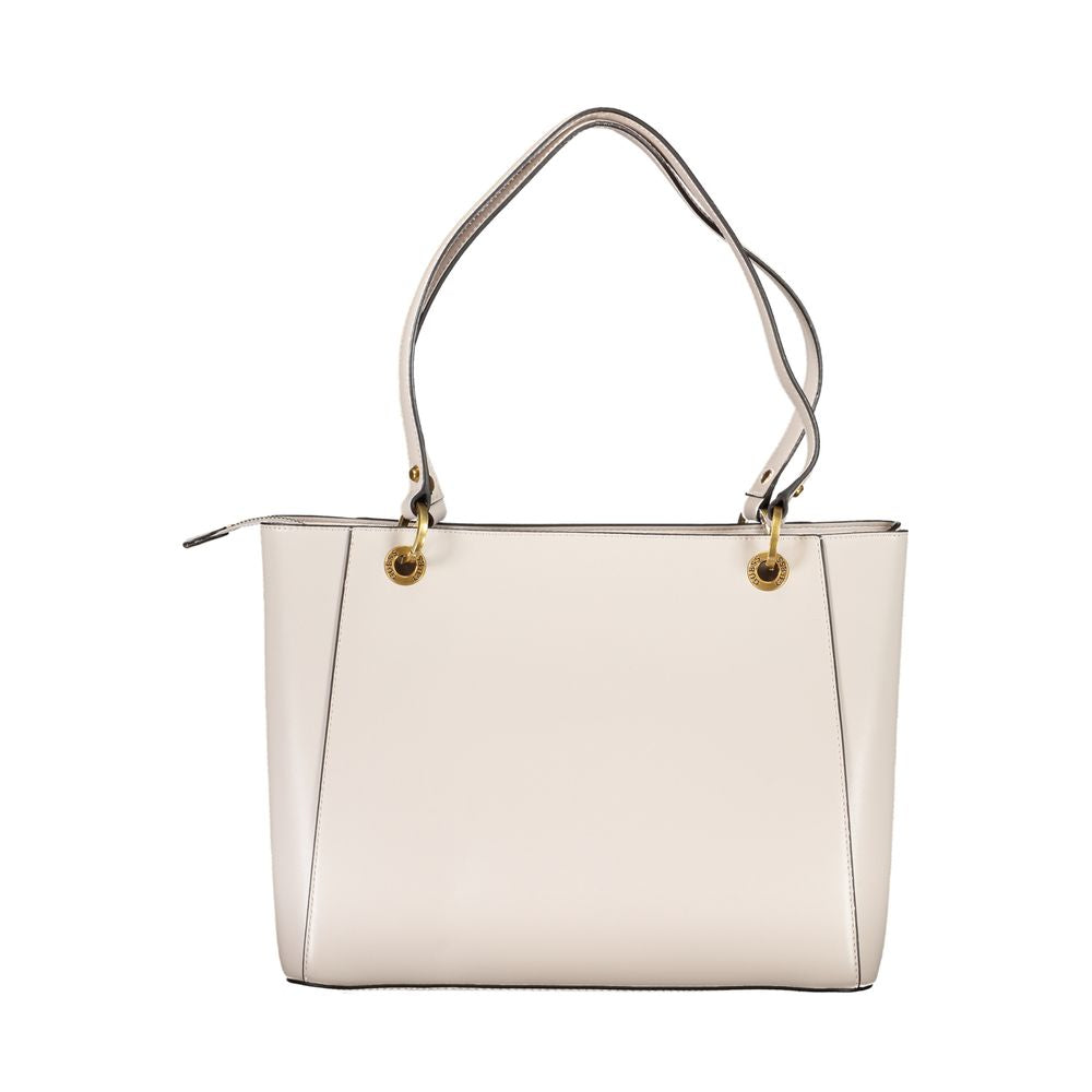 Guess Jeans Gray Faux Leather Fleet Handbag