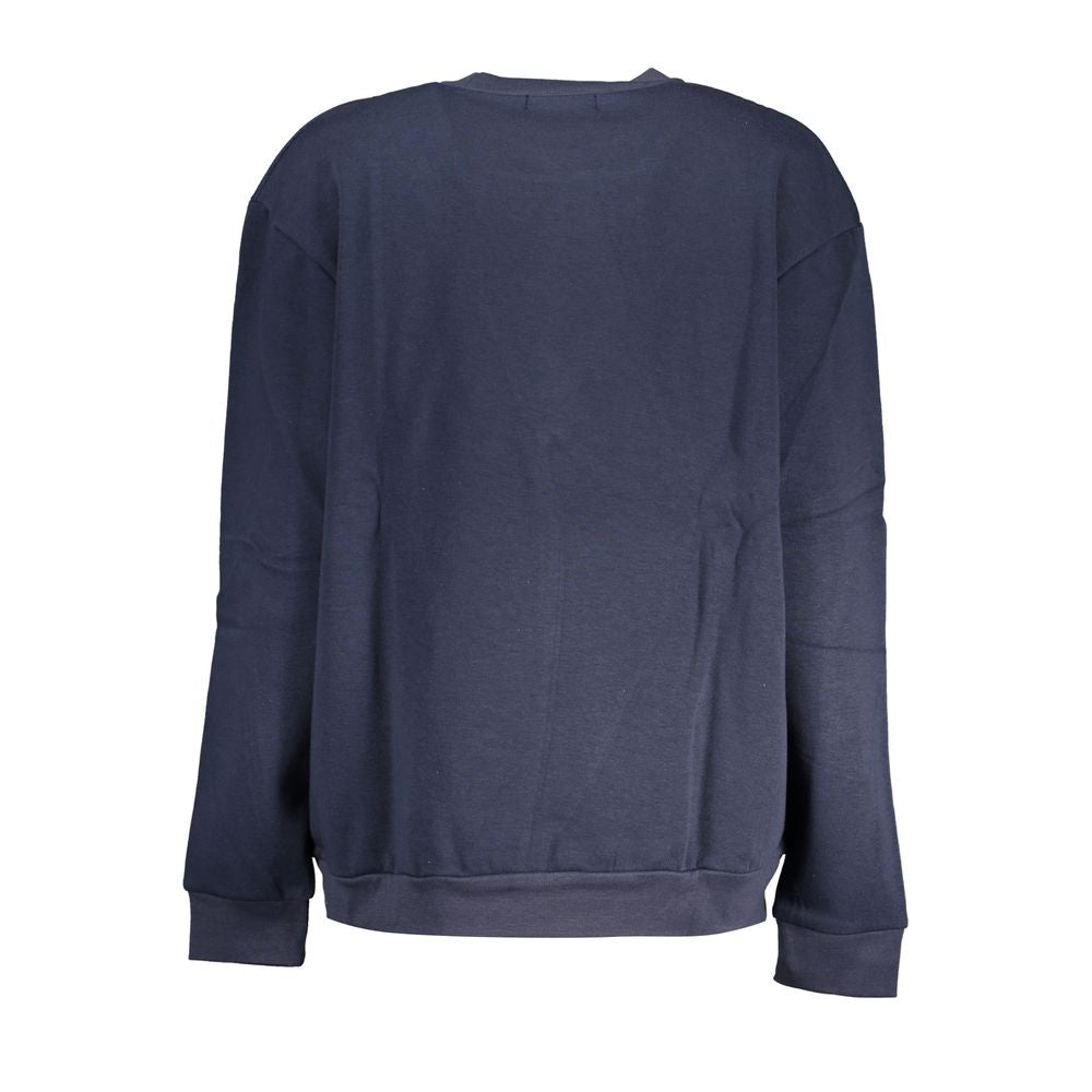 Sweatshirt by Cavalli Class for women in cotton polyester blue features an magnificent silhouette, showcasing a sophisticated and detail for a truly magnificent finish.
