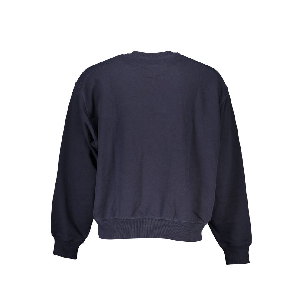 Sweatshirt by Tommy Hilfiger for men in cotton polyester blue features an exquisite silhouette, showcasing and details for a exquisite look.