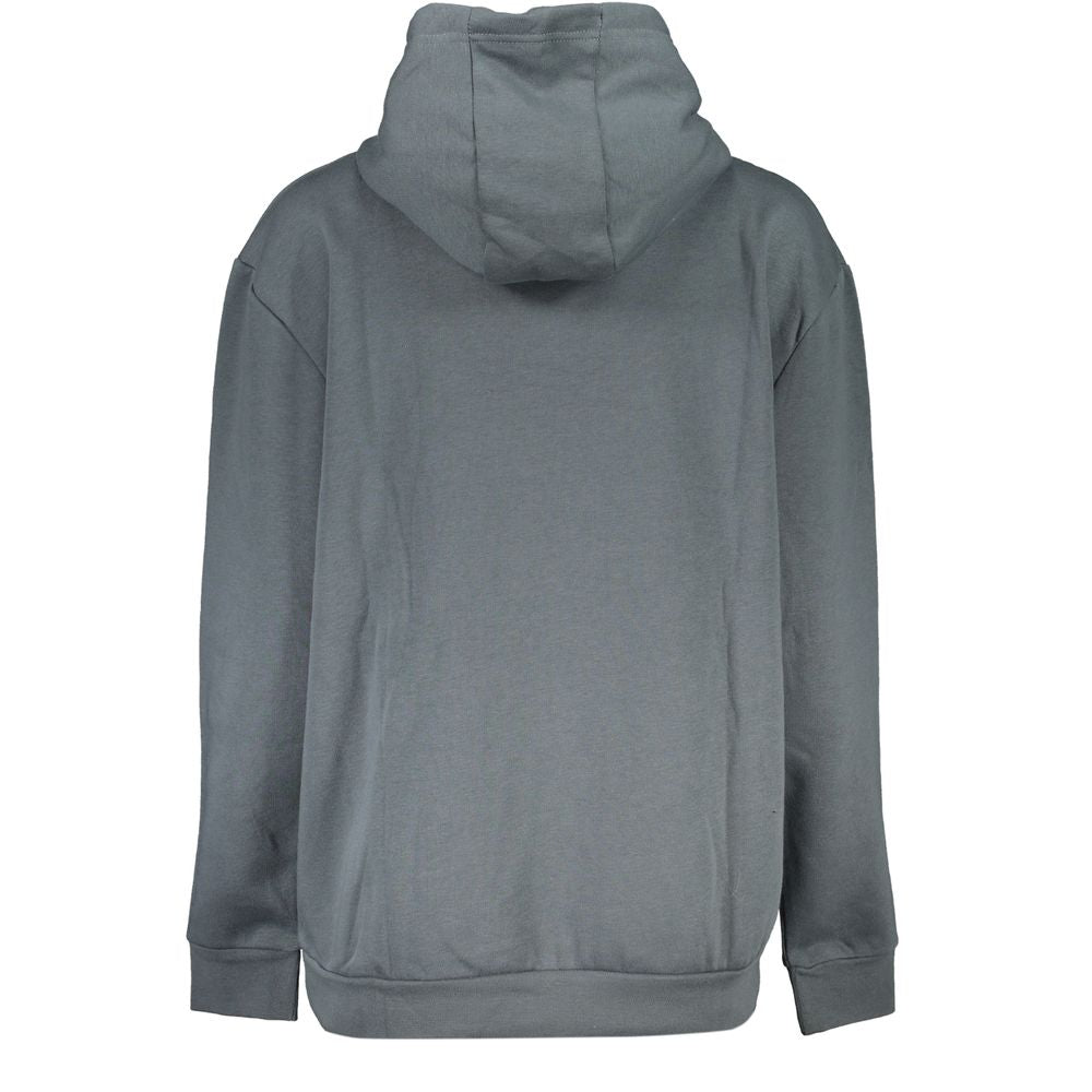 Hooded Sweatshirt Hoodie by Cavalli Class for women in cotton polyester brown, gray & print features an avant-garde silhouette, showcasing a sophisticated and detail for a truly avant-garde finish.
