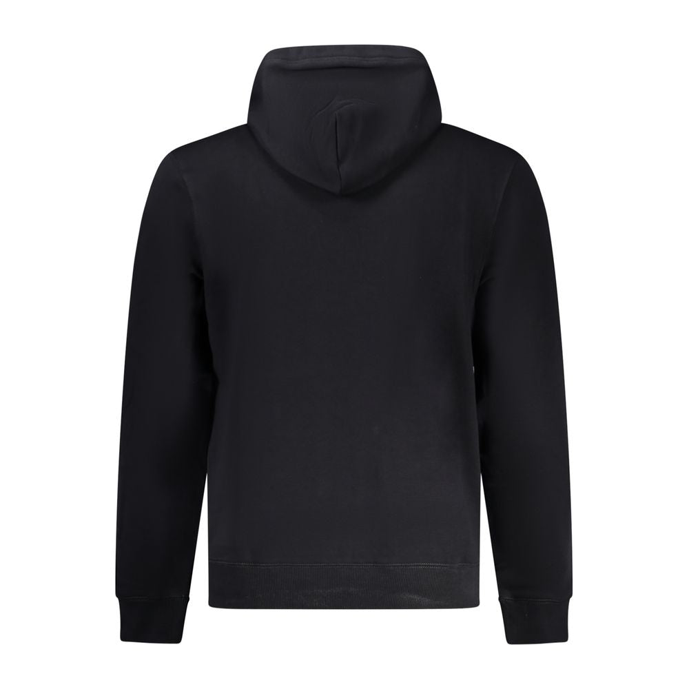 Napapijri Men's Regular-Fit Cotton Hooded Sweatshirt Hoodie - Black Print
