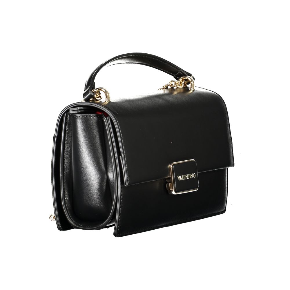Compact Shoulder Handbag by Mario Valentino for women in polyethylene black features a exquisite silhouette, showcasing a secure snap & zipper and exquisite with versatile shoulder-strap for a exquisite finish.