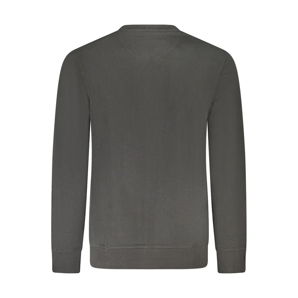 Sweatshirt by Wrangler for men in cotton black & print presents a smart casual silhouette, featuring a smart casual and for a sophisticated look.