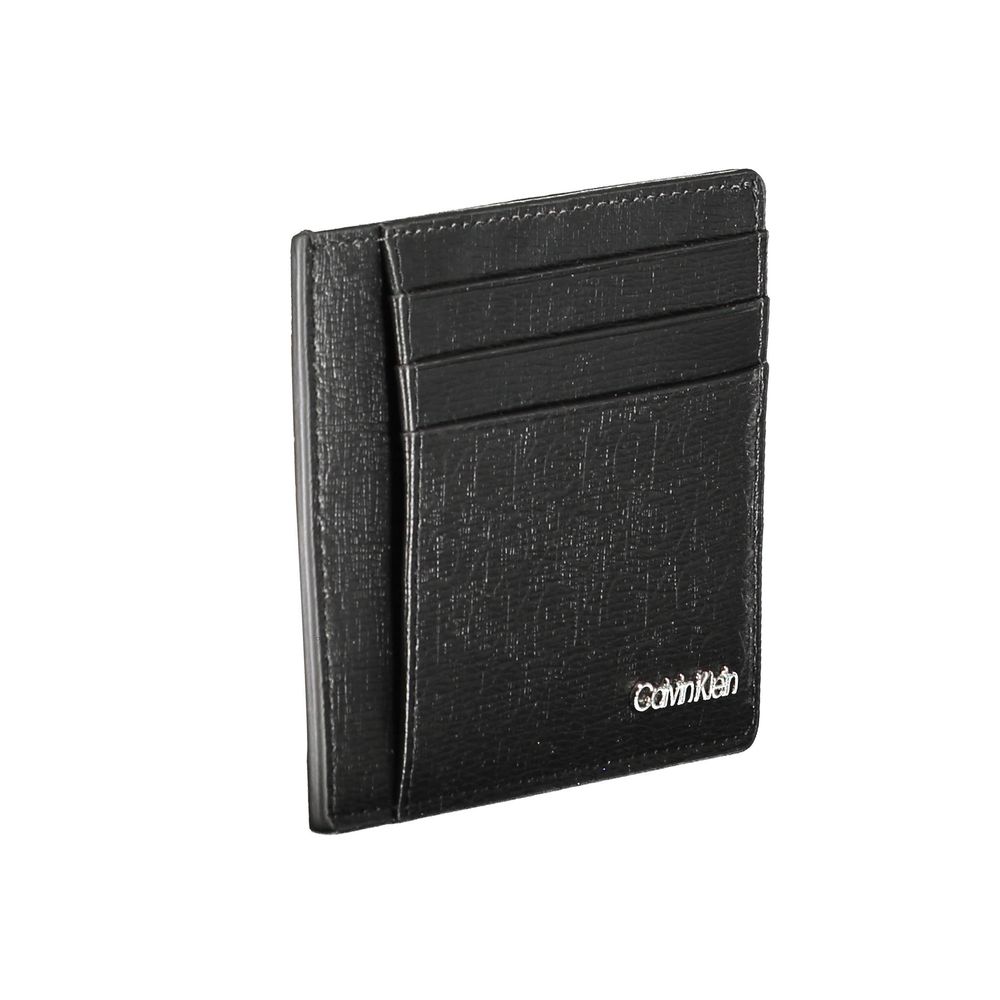 Calvin Klein Polyester & Polyethylene Cardholder Wallet - Black