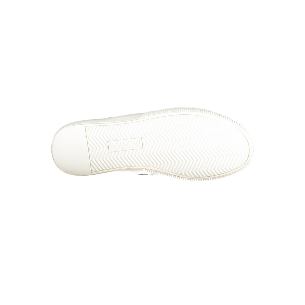 Sneakers by Ralph Lauren for women in polyester polyethylene leather blue presents a sumptuous silhouette from the Women's Fashion Polyester Polyethylene Leather Sneakers collection, showcasing a sumptuous fashion style for an elevated aesthetic.