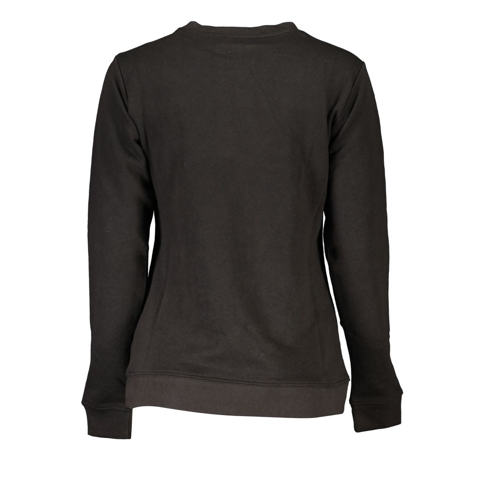 Sweatshirt by Cavalli Class for women in cotton polyester black, signature & print features a unrivaled silhouette with a refined and unrivaled detailing for a sophisticated look.
