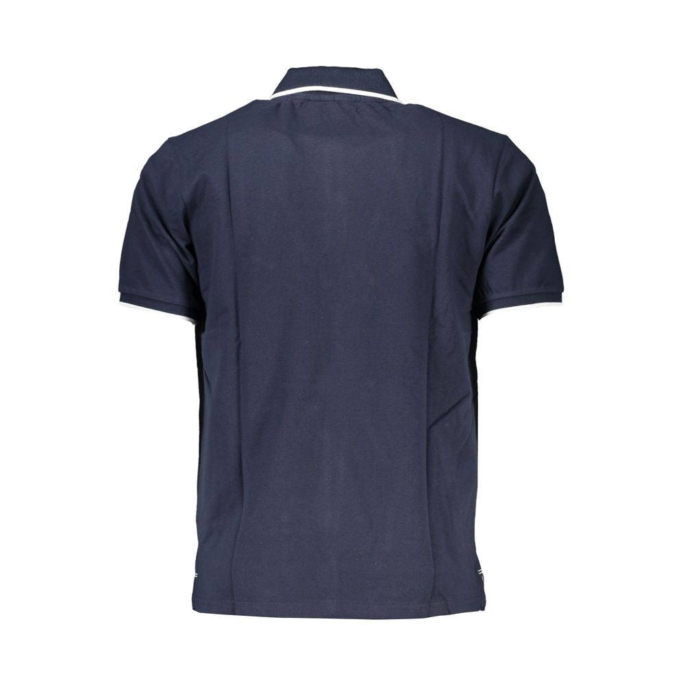 Polo Shirt by North Sails for men in cotton blue & print presents a sleek silhouette, featuring a refined and for a sleek finish.