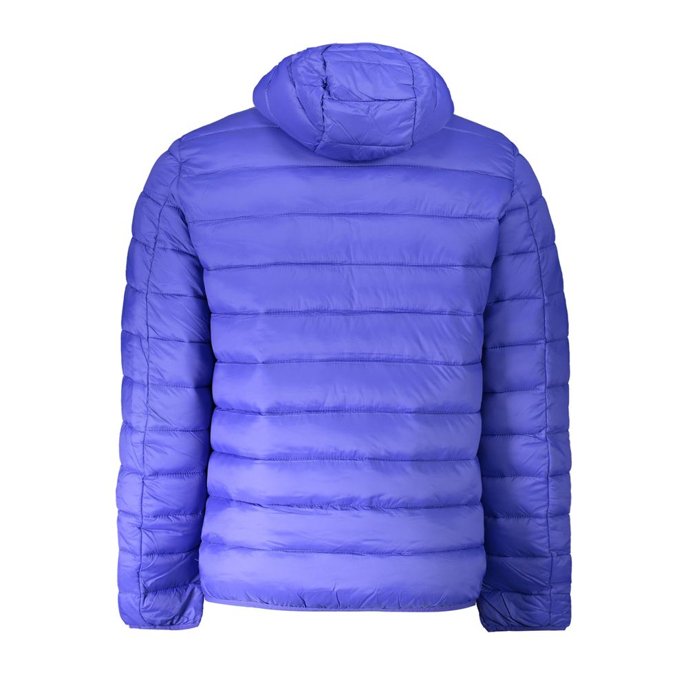 Norway 1963 Men's Polyamide Hooded Windbreaker Jacket - Blue