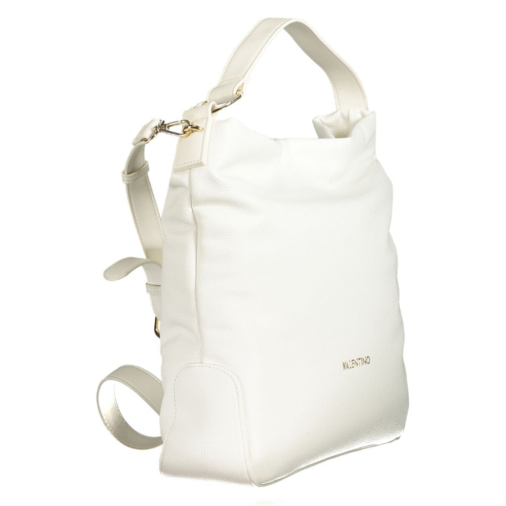 Handbag by Mario Valentino for women in polyethylene white features a exquisite silhouette, showcasing a secure zipper and exquisite internal-pockets with versatile shoulder-strap, handle & adjustable-strap for a exquisite finish.