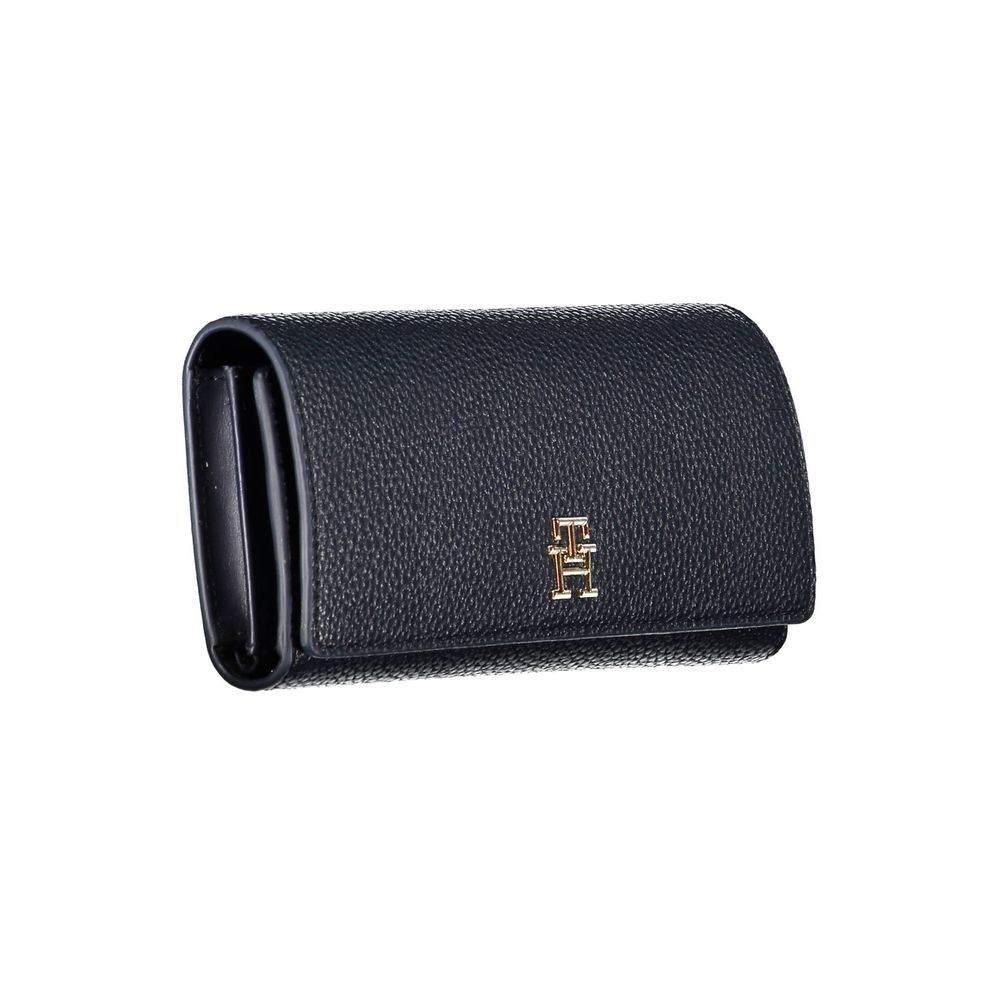 Tommy Hilfiger Blue Polyethylene Leather Effect Women Wallet