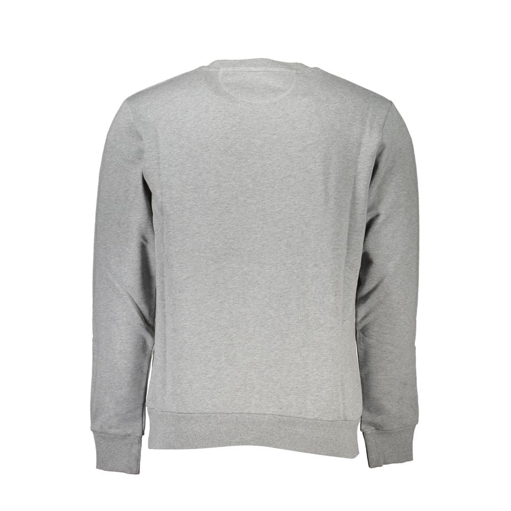 Sweatshirt by La Martina for men in cotton brown & gray presents a smart casual silhouette, featuring a smart casual and for a sophisticated look.