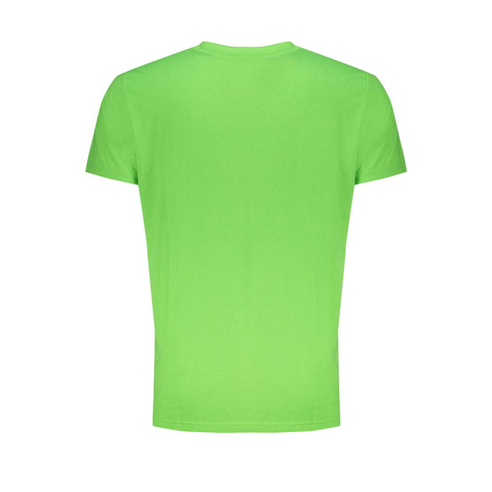 T-Shirt by Norway 1963 for men in cotton green showcases a fashionable silhouette, elegantly detailed with a fashionable and crew neckline for a sophisticated, high-fashion look.