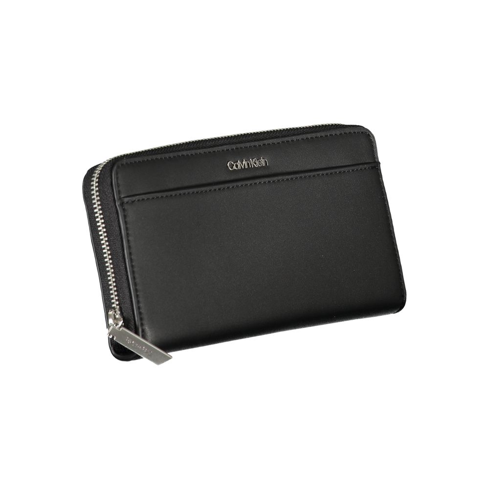 Calvin Klein Polyester & Polyethylene Cardholder Wallet - Black