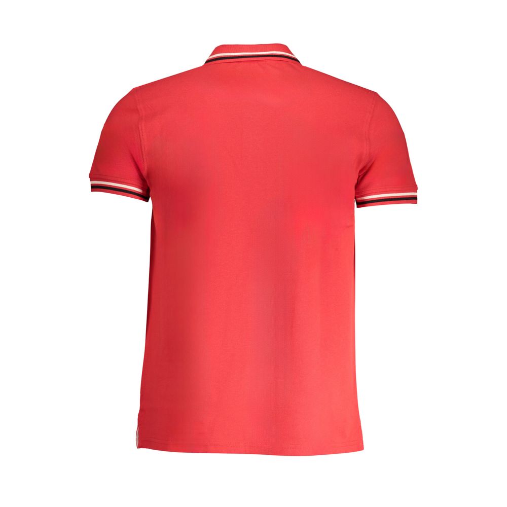 Polo Shirt by Cavalli Class for men in cotton red presents a crisp silhouette, artfully detailed with a crisp and crisp .