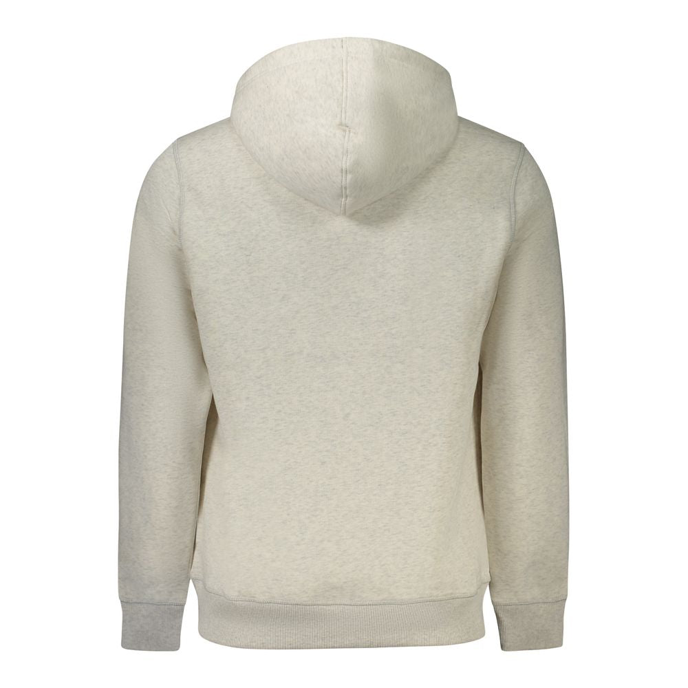 Hooded Sweatshirt Hoodie by Calvin Klein for men in cotton polyester gray features a slouchy chic silhouette, detailed with a slouchy chic and a signature for an elevated aesthetic.