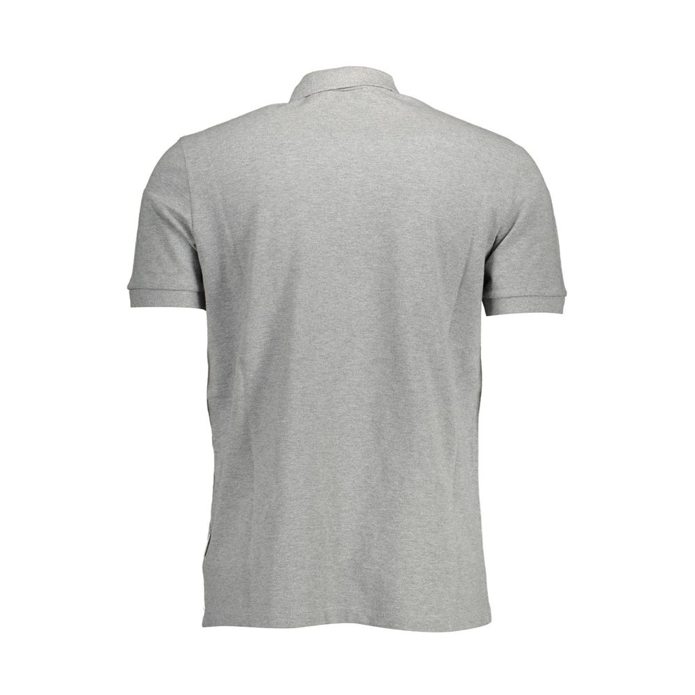 Polo Shirt by Napapijri for men in cotton brown, gray & print presents a sleek silhouette, featuring a refined and for a sleek finish.