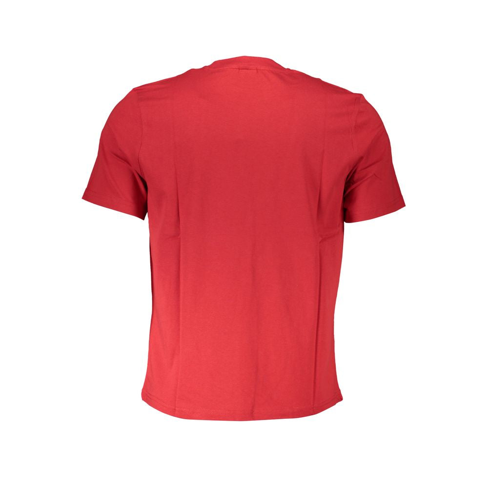 North Sails Men's Short-Sleeve Crew Neck Cotton T-Shirt - Red Print