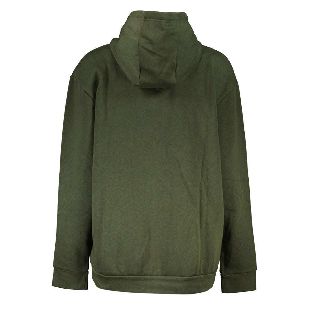 Hooded Sweatshirt Hoodie by Cavalli Class for women in cotton polyester green & print features an luminous silhouette, showcasing a sophisticated and for a truly luminous look.