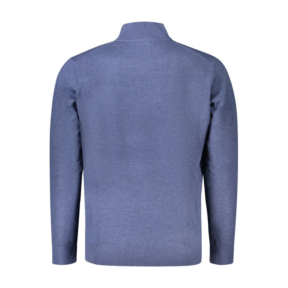 Sweater by Norway 1963 for men in polyester blue showcases a discreet silhouette, finished with a discreet and for a discreet look.