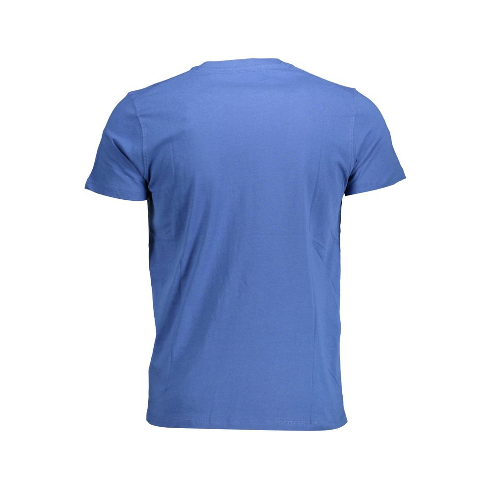 Polo Shirt by U.S. POLO ASSN. for men in cotton blue & print presents a sleek silhouette, featuring a refined and for a sleek finish.