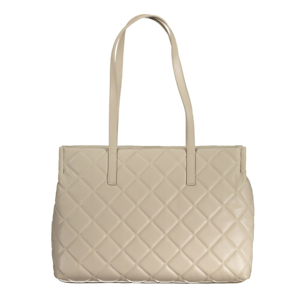Mario Valentino Polyethylene Handbag - Beige Signature
