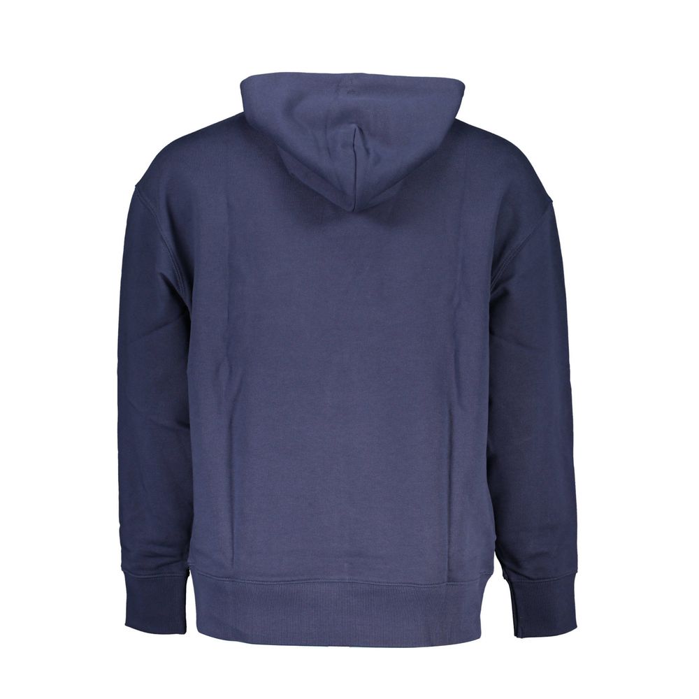 Hooded Sweatshirt Hoodie by Tommy Hilfiger for men in cotton blue features an dramatic silhouette, showcasing a sophisticated and dramatic for a refined, modern aesthetic.
