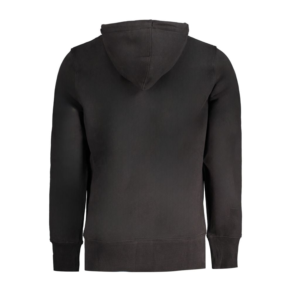 Hooded Sweatshirt Hoodie by Calvin Klein for men in cotton black & print features an avant-garde silhouette, showcasing a sophisticated and detail for a truly avant-garde finish.