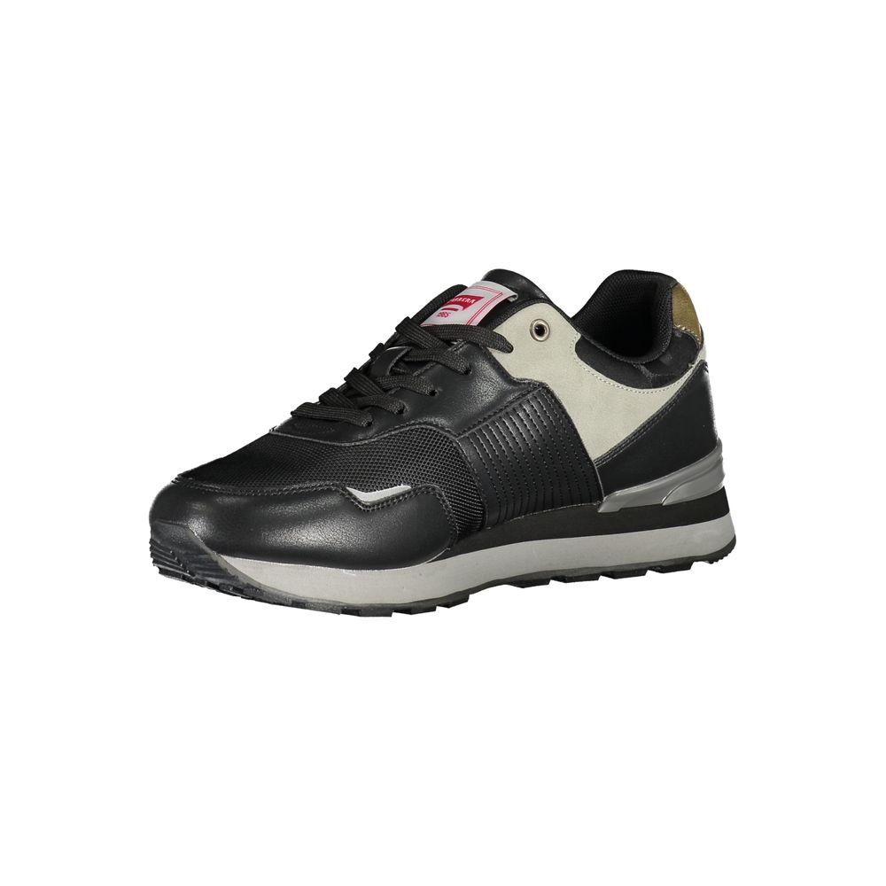 Carrera Men's Fashion Polyester & Polyethylene Sneakers - Black